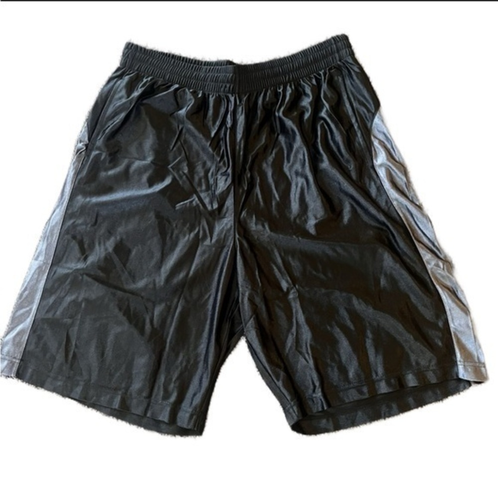 Men’s Size XL Active Shorts Drawstring 36 Waist Black Grey Basketball